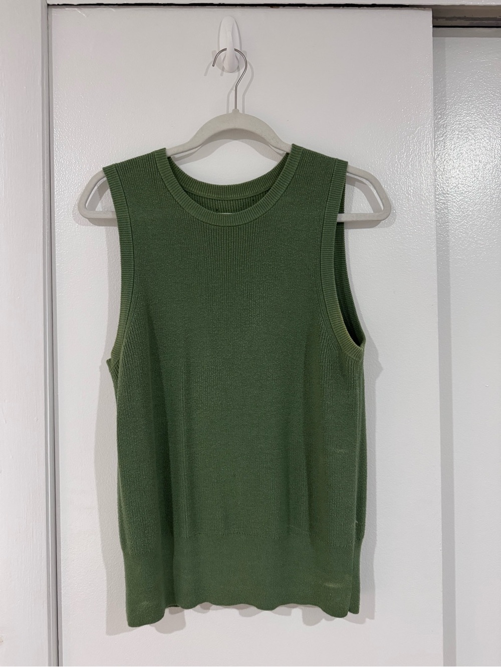 J. Crew Olive Green Ribbed Knit Tank